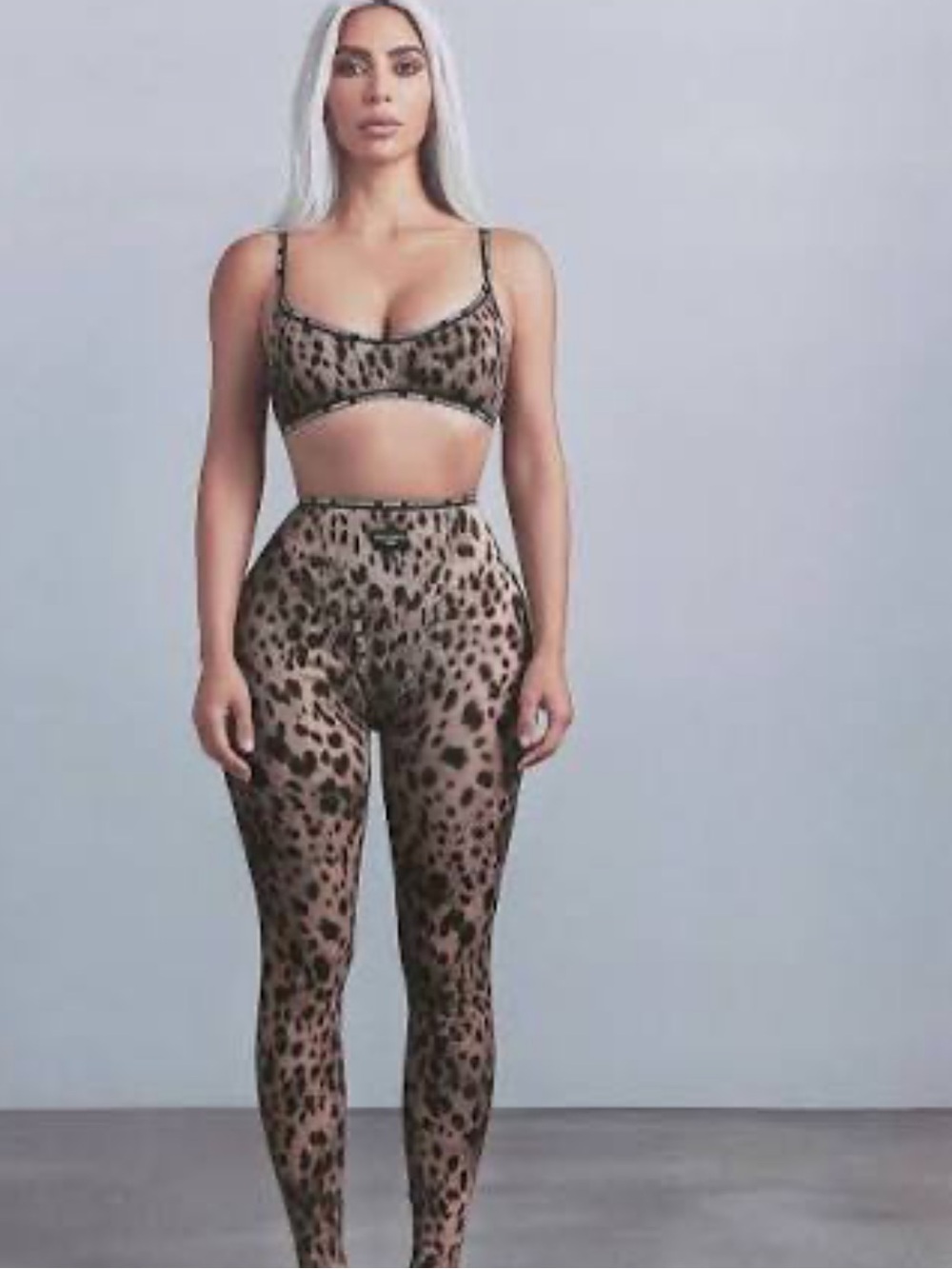 SKIMS x Dolce & Gabbana Leopard Print Leggings ONLY S